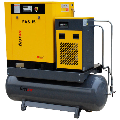 15HP FirstAir Rotary Screw Air Compressor 71gal w/ Air Dryer (FAS11)